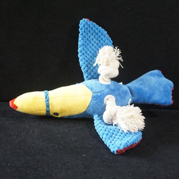 Stuffed and Rope Toucan Dog Toy for Medium Size Dogs - Picture 3 of 4